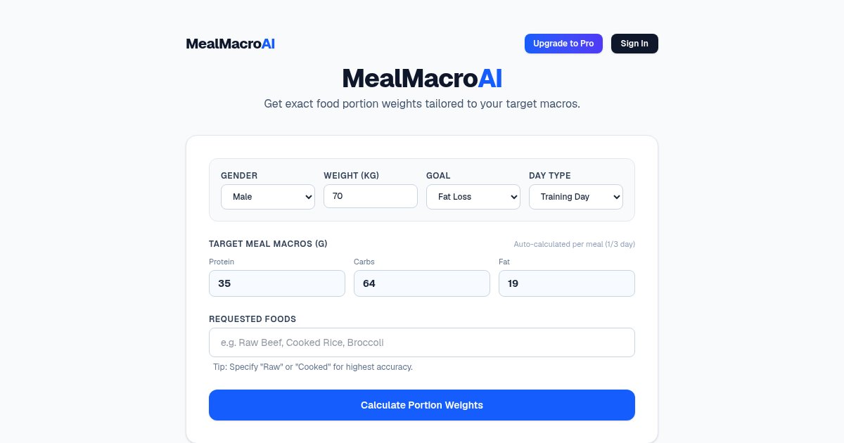 MealMacroAI