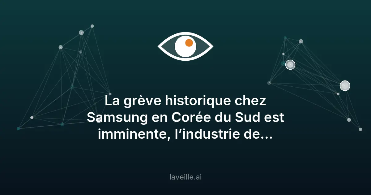 Grève historique chez Samsung : menace sur les puces IA