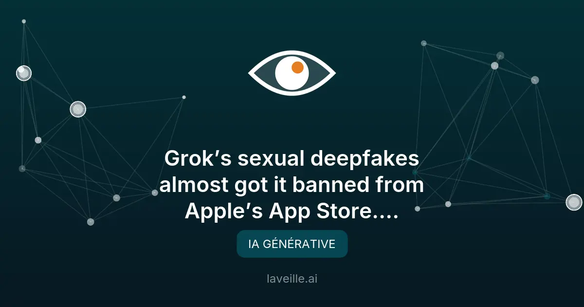 Grok et Apple : le scandale des deepfakes sexuels