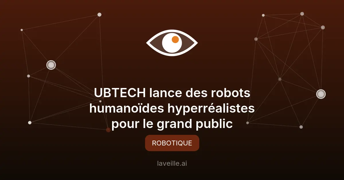 UBTECH lance des robots humanoïdes hyperréalistes pour le grand public