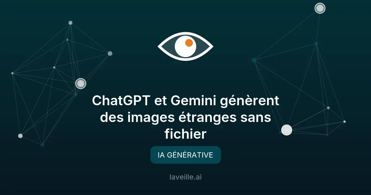 ChatGPT et Gemini génèrent des images étranges sans fichier