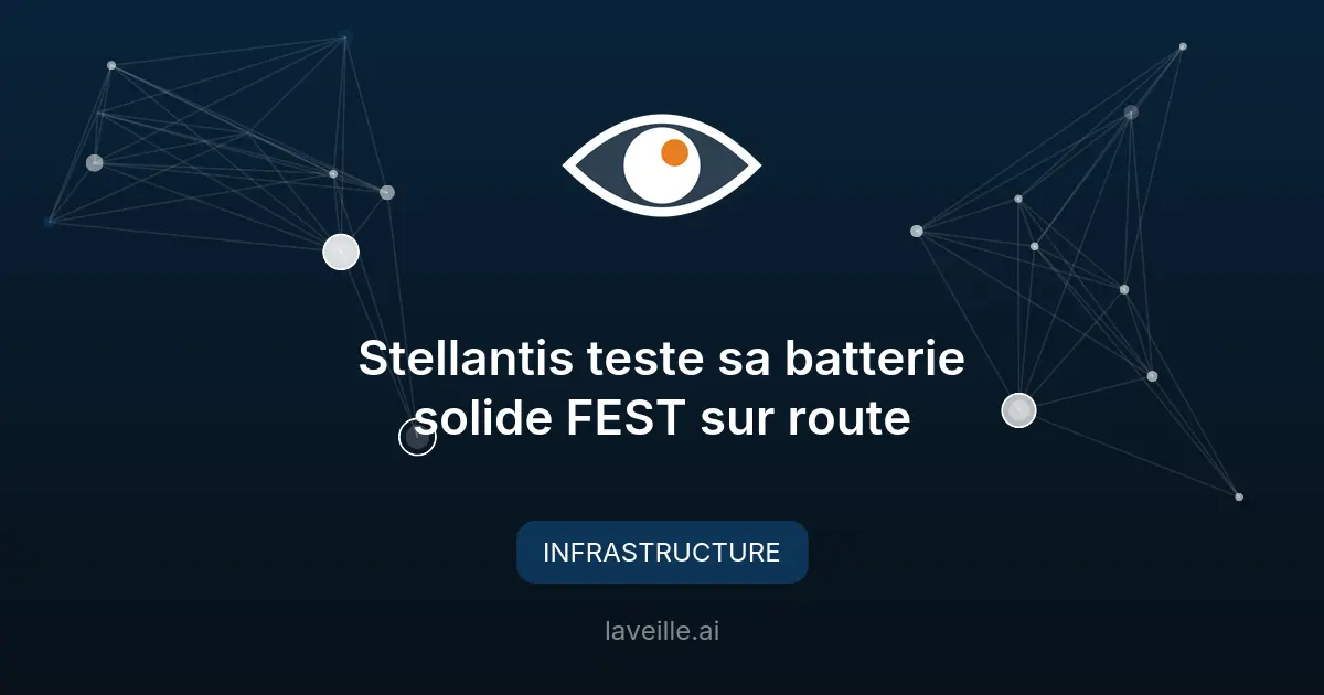 Stellantis teste sa batterie solide FEST sur route