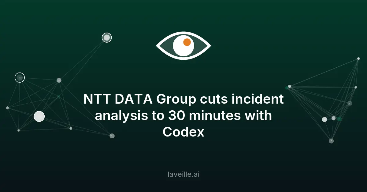 NTT DATA réduit l'analyse d'incidents à 30 minutes avec l'IA