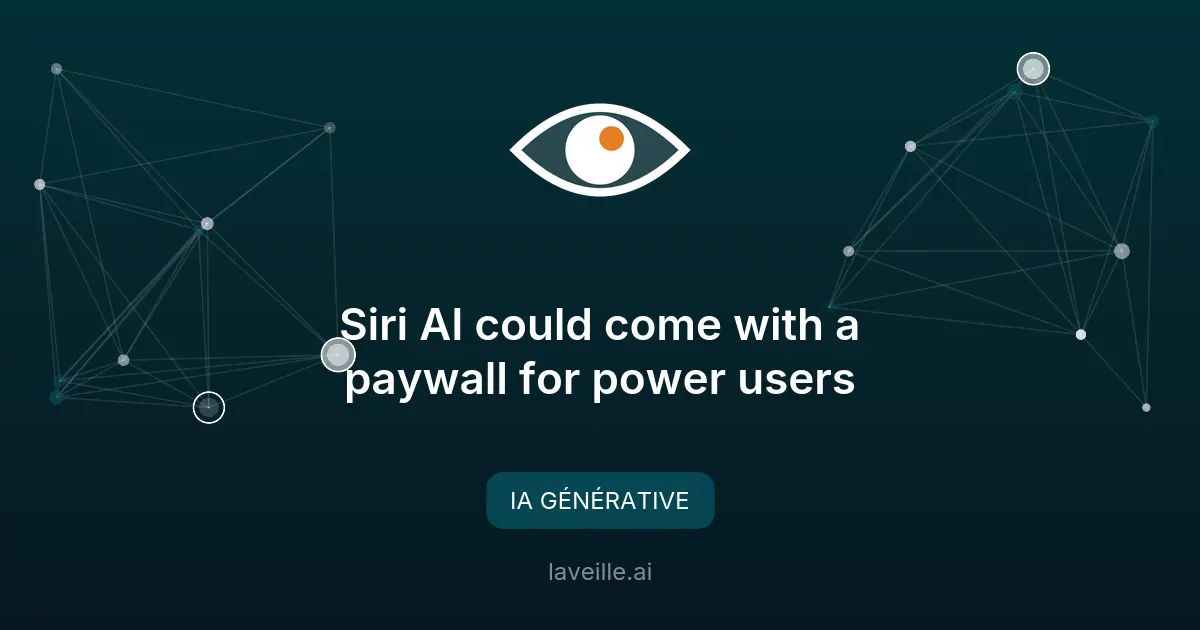 Siri AI pourrait devenir payant pour les pros