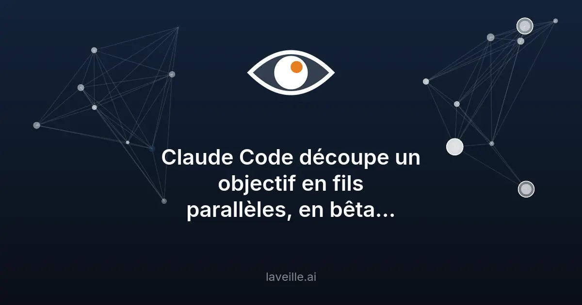 Claude Code découpe un objectif en fils parallèles, en bêta infonuagique